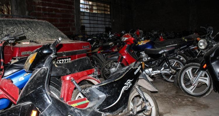 Siete motos secuestradas durante la madrugada en Gobernador Castro