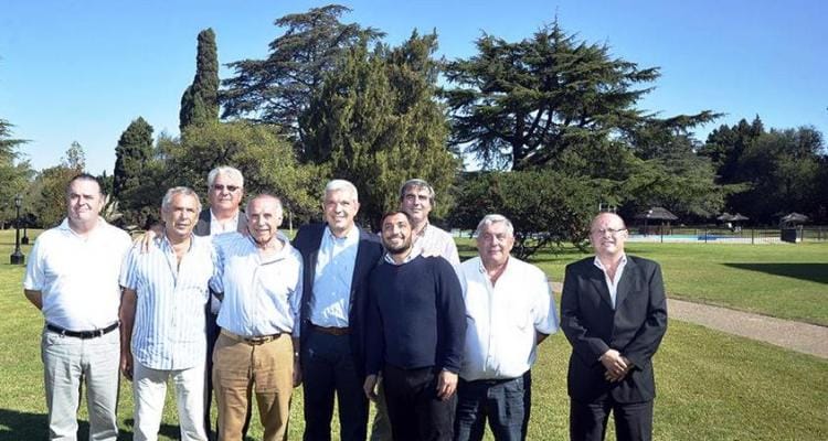 Giovanettoni e intendentes de la región se reunieron con Julián Domínguez y Patricio Mussi
