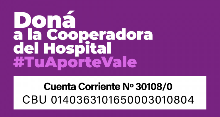 Coronavirus: #NoHagasSilencio doná a la Cooperadora del Hospital