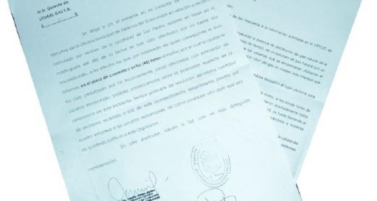 Litoral Gas respondió el pedido de informe de Defensa al Consumidor