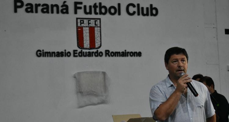 Gustavo Fortunato, presidente de Paraná: “Era un anhelo de todos recuperar el gimnasio”