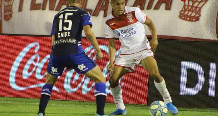 Sebastián Ramírez jugó su primer partido oficial con Huracán contra Diego Maradona