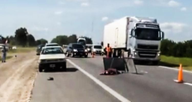 Buscan vehículo que atropelló y mató a un hombre en Ruta 9