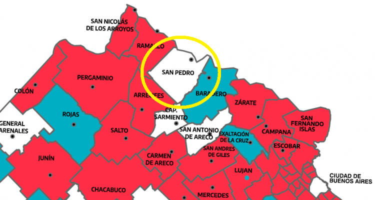 Cuarentena: Cómo está San Pedro en el mapa que analiza Axel Kicillof para permitir “salidas recreativas”