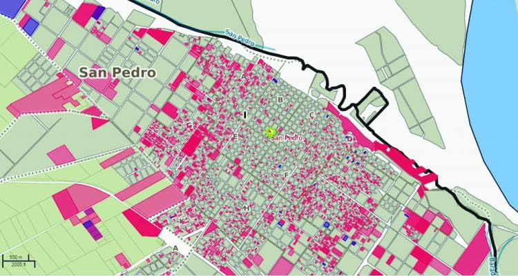 El mapa de las construcciones sin declarar en San Pedro