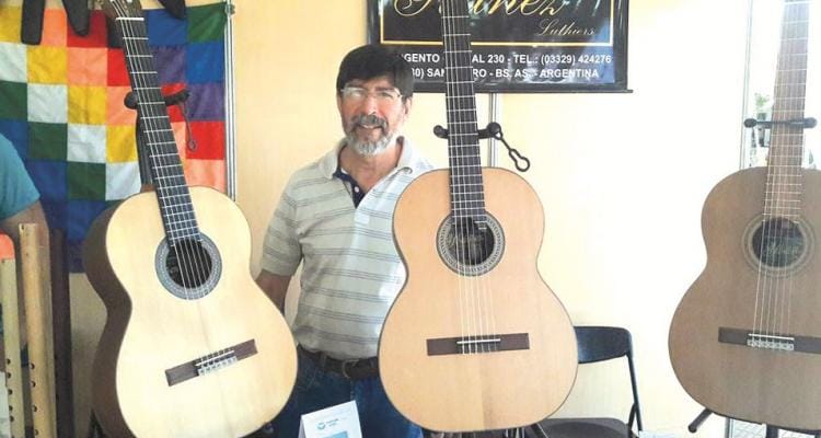 Luthier sampedrino fue reconocido en Cosquín