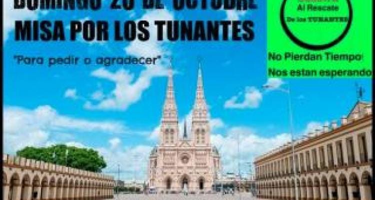 Tunante II: Misa en la Basílica de Luján para pedir que aparezcan