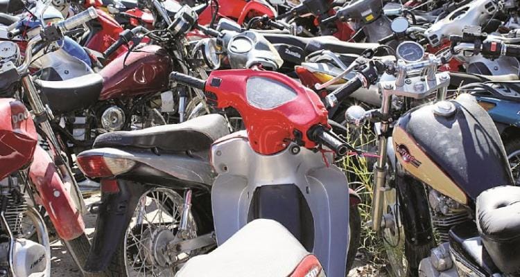 Medio millón de pesos  para el mercado negro de las motos