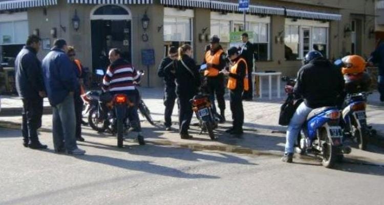 Policía secuestro 21 motos en operativos de tránsito