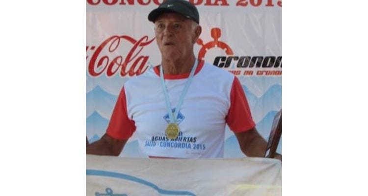 Juan Gazzolo logró dos medallas de oro en el Argentino para masters