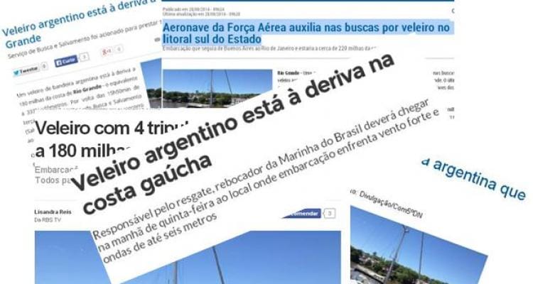 Qué dicen los medios de Brasil sobre  el naufragio de los sampedrinos