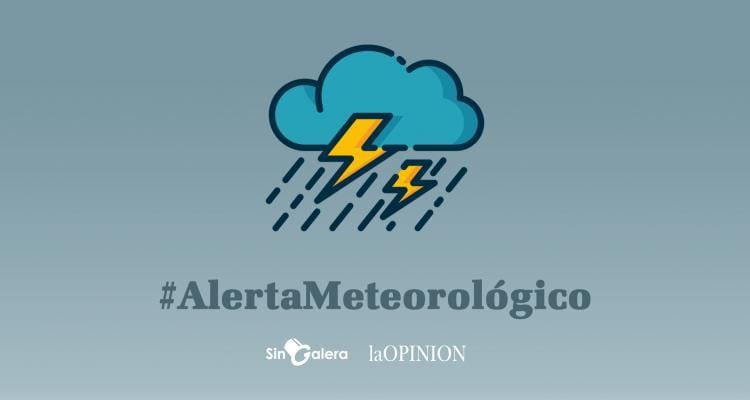 Rige alerta meteorológica para el suroeste de San Pedro por “tormentas fuertes”