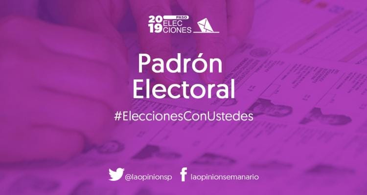 Elecciones Paso 2019: cómo consultar el padrón