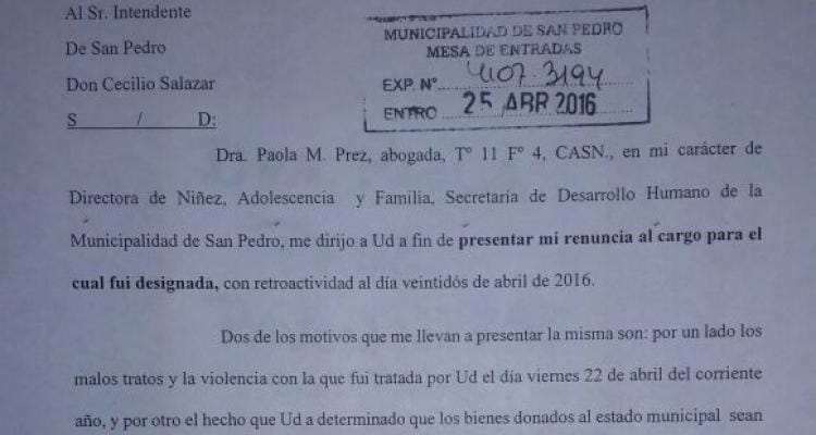 Renuncia de Paola Prez: Qué dice la nota que la abogada entregó a Salazar