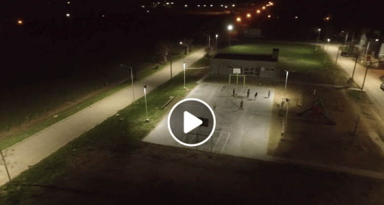 #VerElAire: Iluminación led en la zona del playón deportivo Depietri