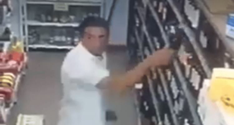 Video: Volvieron a robar botellas de fernet en un supermercado