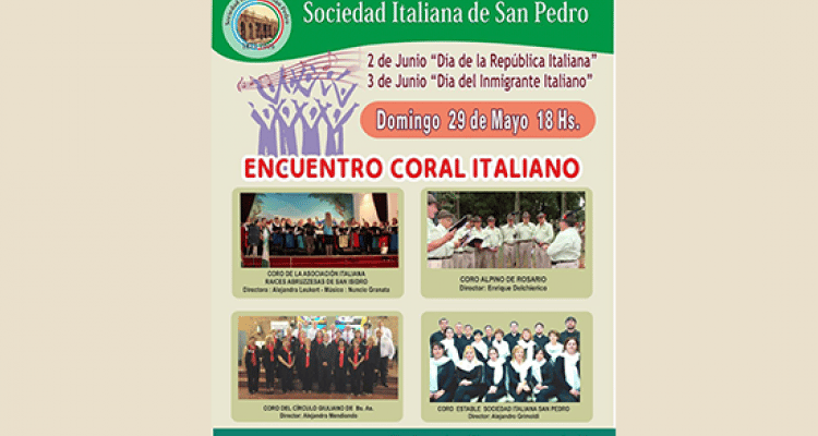 > Encuentro coral en la Sociedad Italiana