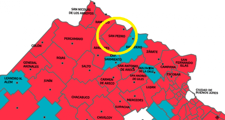 Cuarentena: La Provincia de Buenos Aires puso en “rojo” a San Pedro y no habrá salidas recreativas