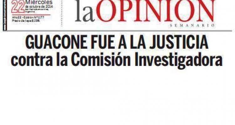 Guacone fue a la Justicia contra la Comisión Investigadora
