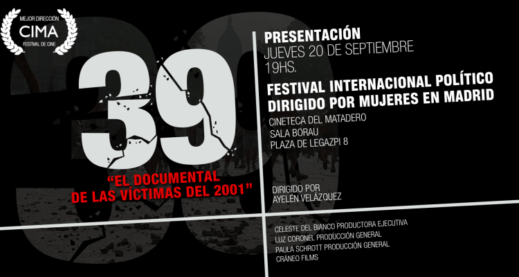 El documental de Ayelén Velázquez sobre las víctimas de diciembre de 2001 se presenta en España