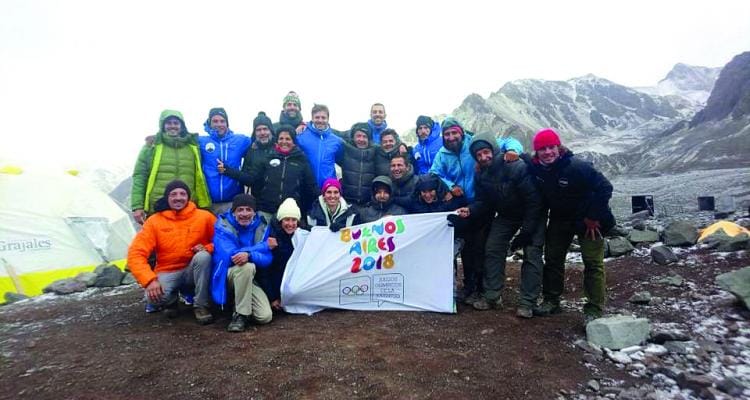 Silvio Velo, a metros de la cumbre del Aconcagua