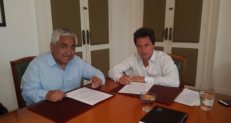Cecilio Salazar firmó un acuerdo con Gabriel Sánchez Zinny