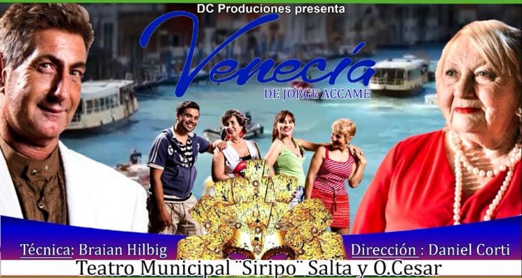 Teatro: Nueva función de “Venecia”, a beneficio de la Cooperadora del Hospital