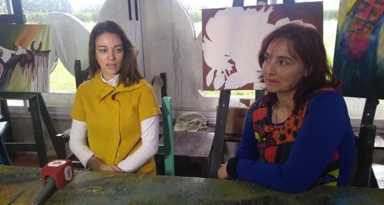 María Luz Méndez y Mariana Maroli presentaron su proyecto para embellecer la escalera frente al Paseo Público
