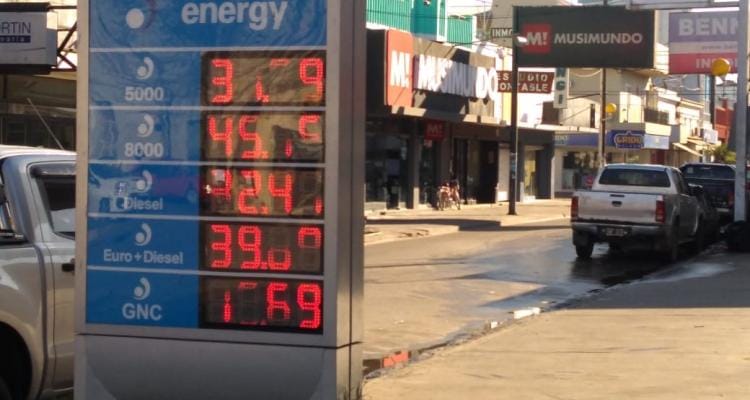 Aumento de la nafta: En San Pedro, 13% más cara que en Capital Federal