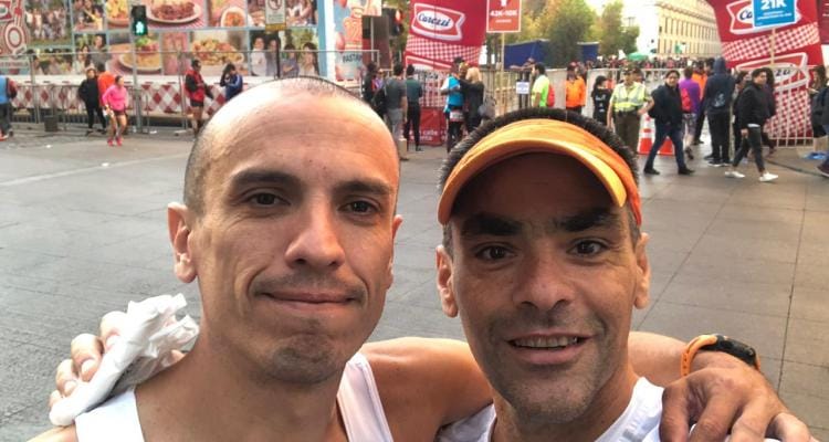 Jorge D’Andrea y Pablo Scioscia corrieron en el calor de Chile