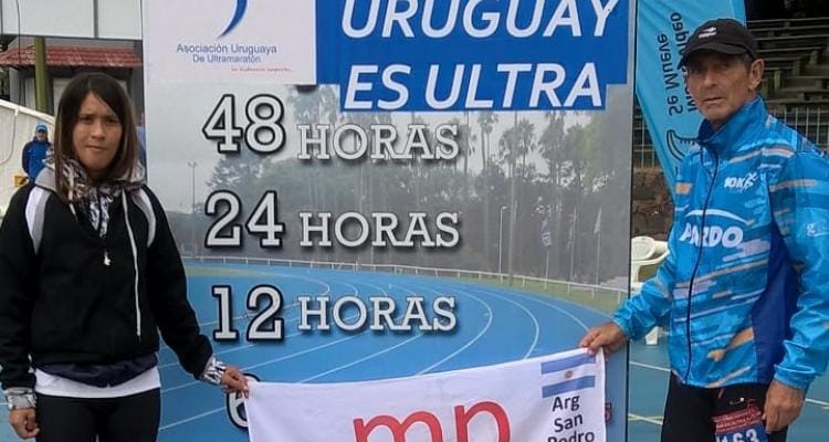 Mario Prado y Laura González corrieron la Ultramaratón de Uruguay