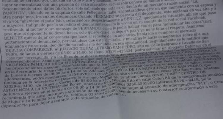 Darío Benítez denunció a un reconocido comerciante por “discriminación de género”