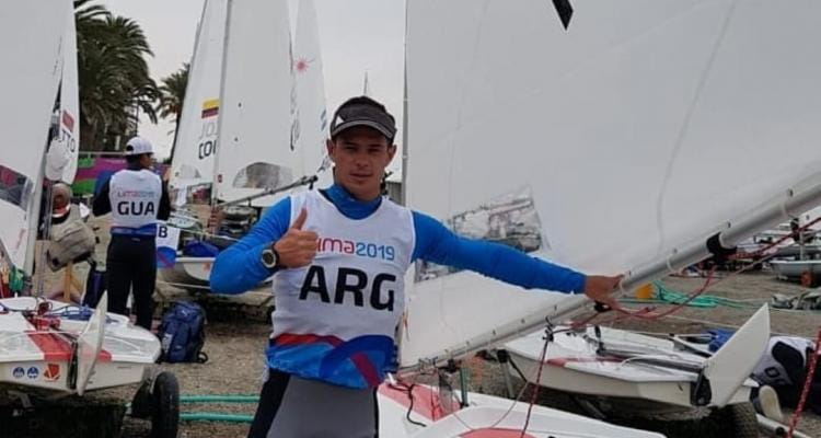 Lima 2019: Tras un arranque desfavorable, Martín Alsogaray enderezó el sunfish y marcha sexto