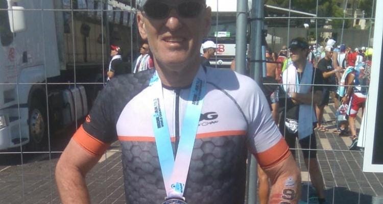 En Francia, Mauricio Puy completó el Mundial medio Ironman: “La carrera fue durísima, la sufrí muchísimo”