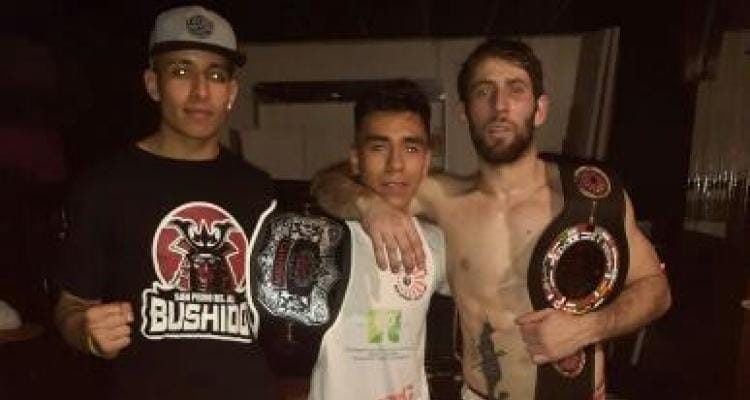 Damián Muñóz y Jonatan Aran ganaron títulos de muay thai en Casilda ante rivales mexicanos