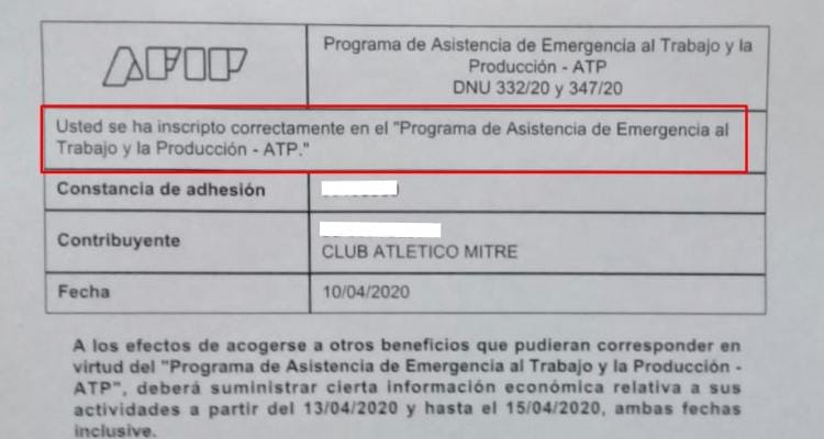 Cuarentena: Varios clubes de San Pedro se inscribieron para recibir ayuda del gobierno nacional