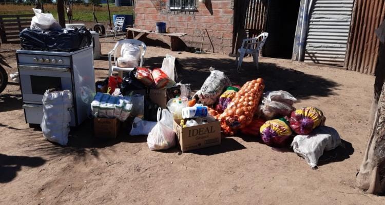 Coronavirus: La primera donación de Tiro Federal fue al comedor de La Tosquera