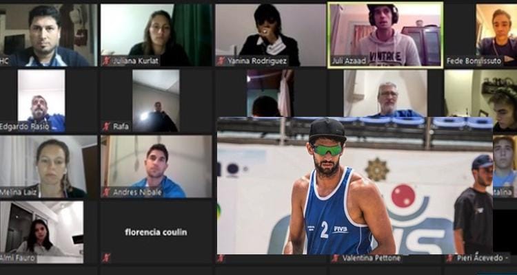 Voleibolistas de Náutico compartieron una charla virtual con un medallista en los Juegos Panamericanos 2019