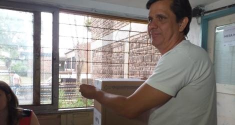 Elecciones 2019: Fernando Nouet votó en la escuela 7