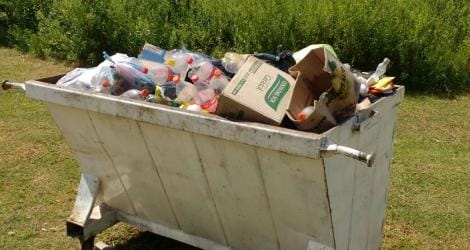 Vuelta de Obligado: Preocupación por la basura
