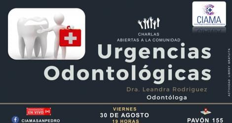 Charla abierta sobre urgencias odontológicas en Ciama