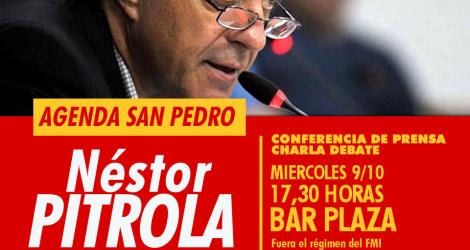 #EnCampaña Néstor Pitrola estará en San Pedro