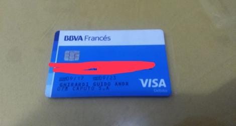 Encontraron una tarjeta en el Banco Río
