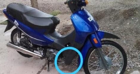 Atención: moto robada