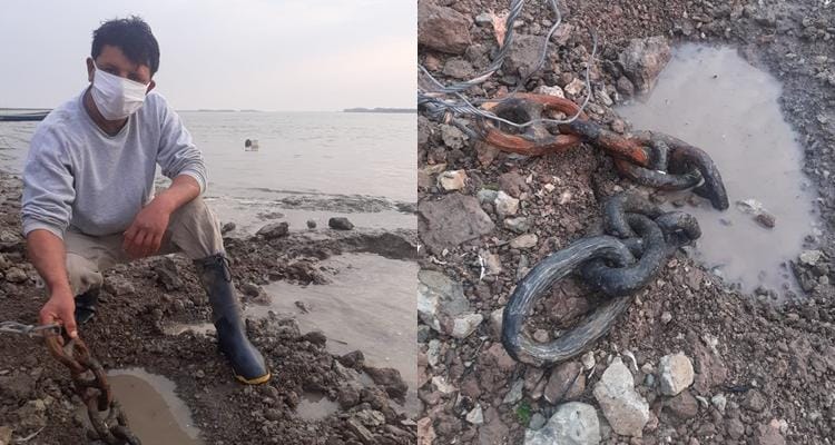 Vuelta de Obligado: Pescador halló eslabones de una cadena y estudiarán si son de las que se usaron en la batalla