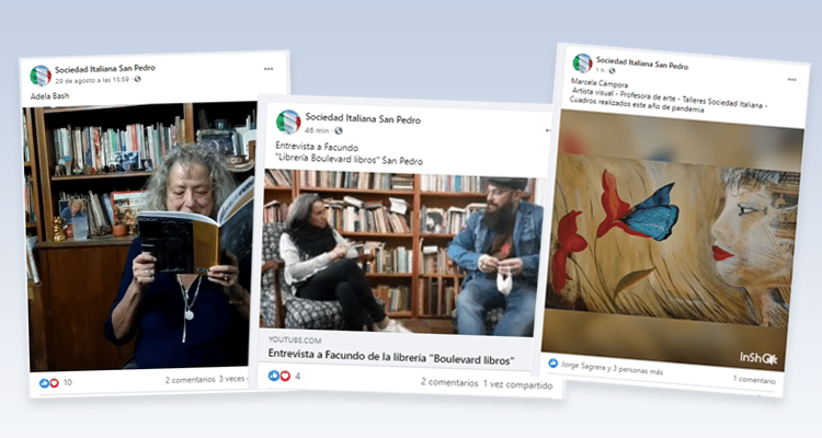 La Sociedad Italiana continúa con su edición virtual de la Feria del Libro y del Escritor