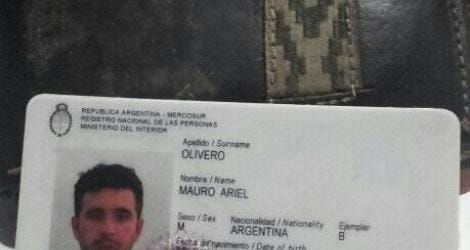 Encontraron la billetera y el documento de Mauro Olivero
