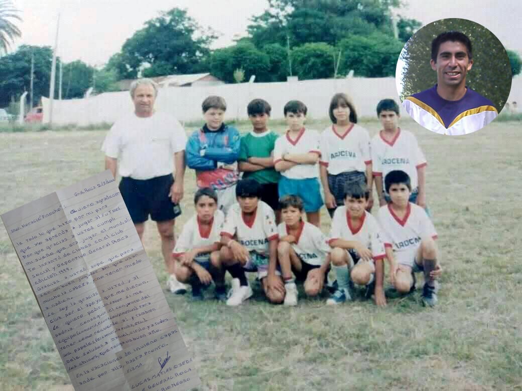 Falleció “Pinocho” Velo: La carta que, hace 20 años, le escribió desde Río Negro un niño al que le enseñó a jugar al fútbol