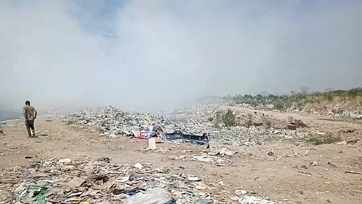 Incendio en el basural: recicladores perdieron gran parte del material que tenían acopiado