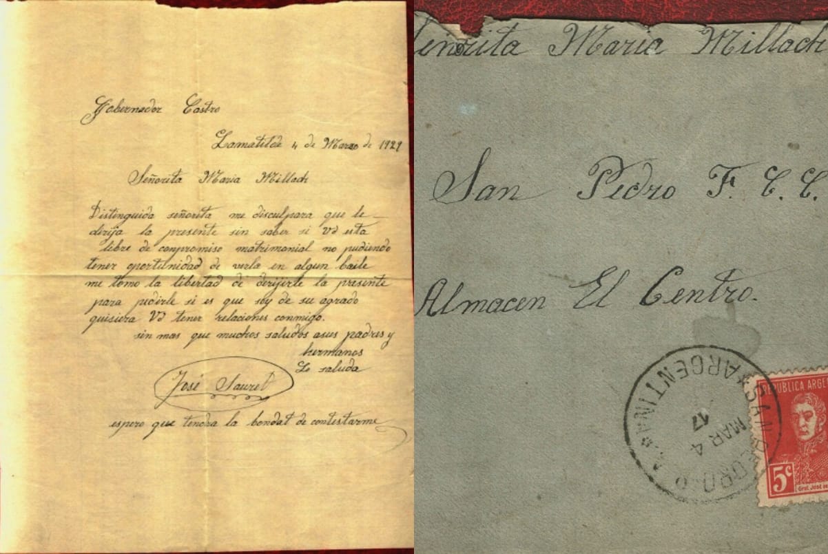San Valentín: revelan carta de 1929 con propuesta de amor de un joven de la zona rural a una chica